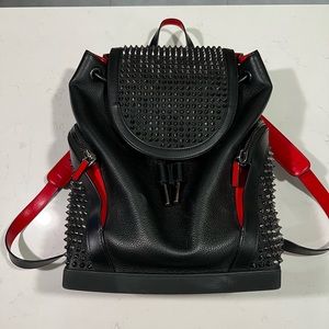 Christian Loubutin Spiked Black Bag
